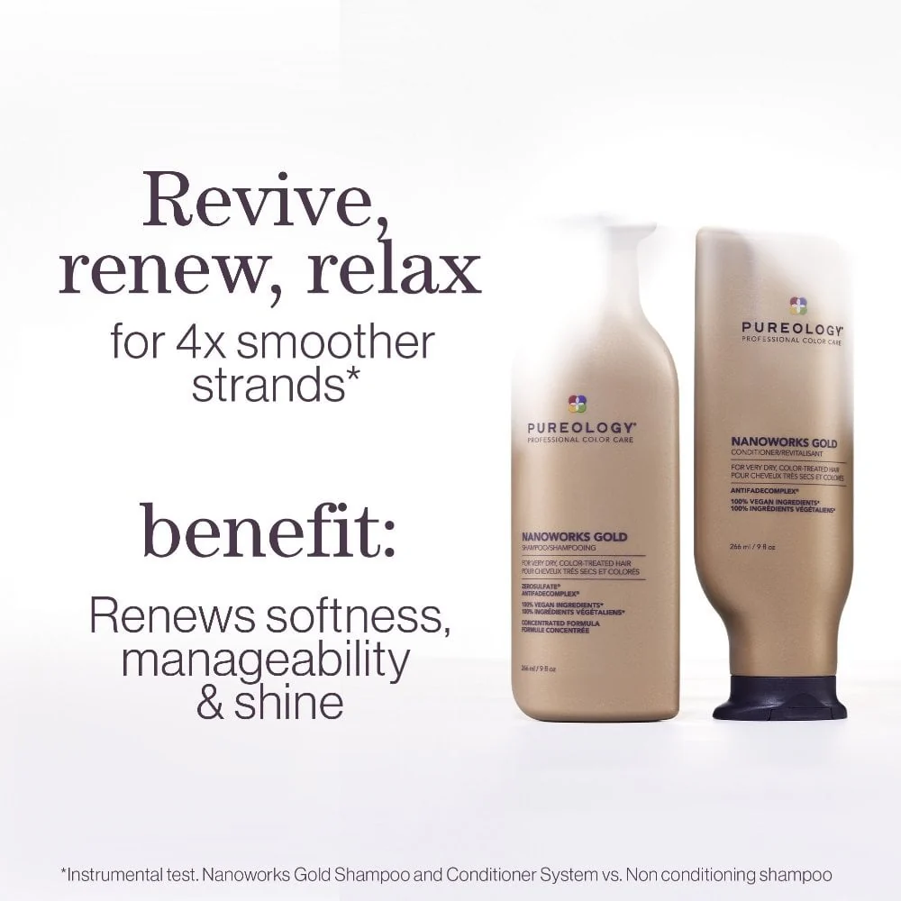 Pureology Nanoworks Gold Shampoo 1000ml - Image 5