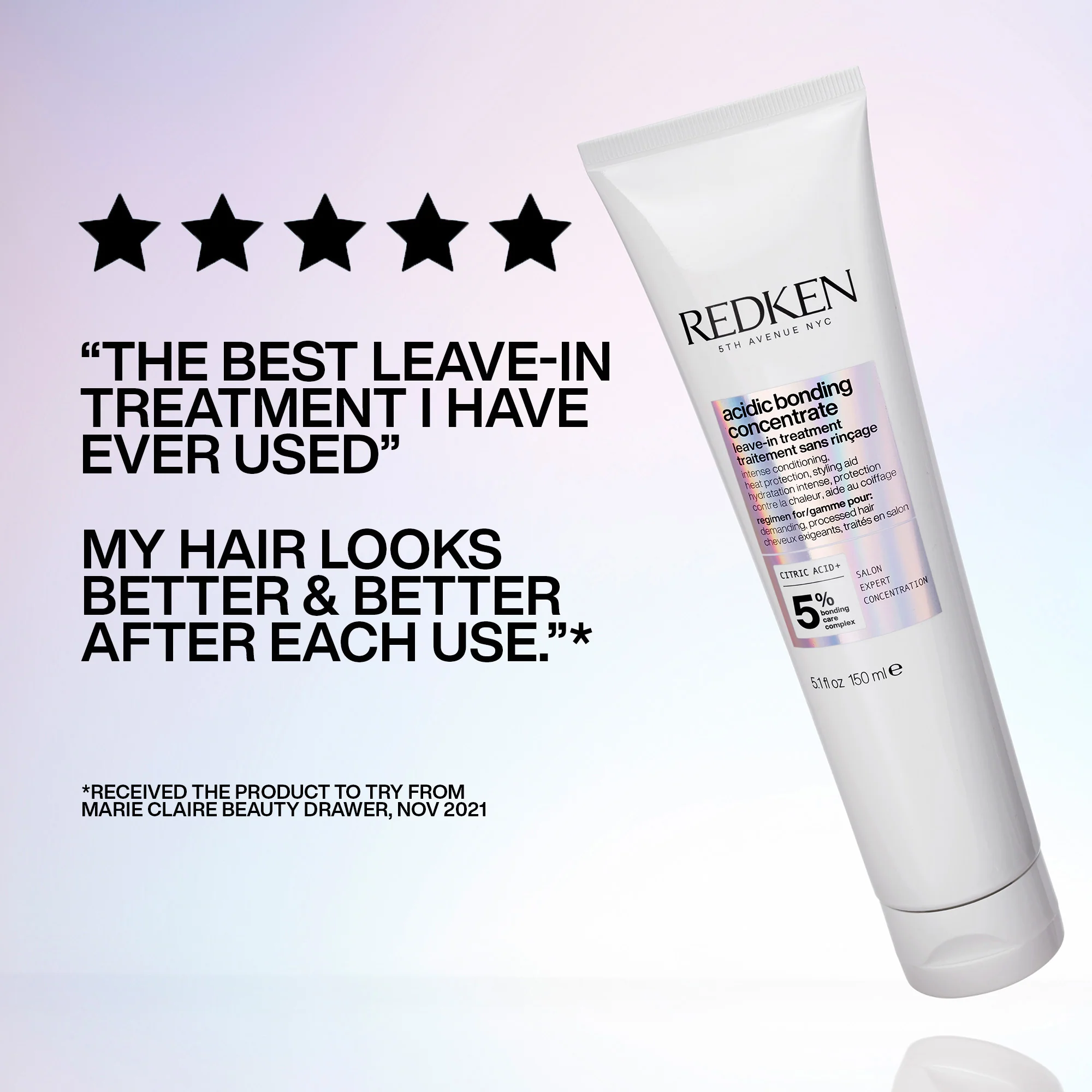 Redken Acidic Bonding Concentrate Shampoo 300ml, Conditioner 300ml & Treatment 150ml Trio - Image 11