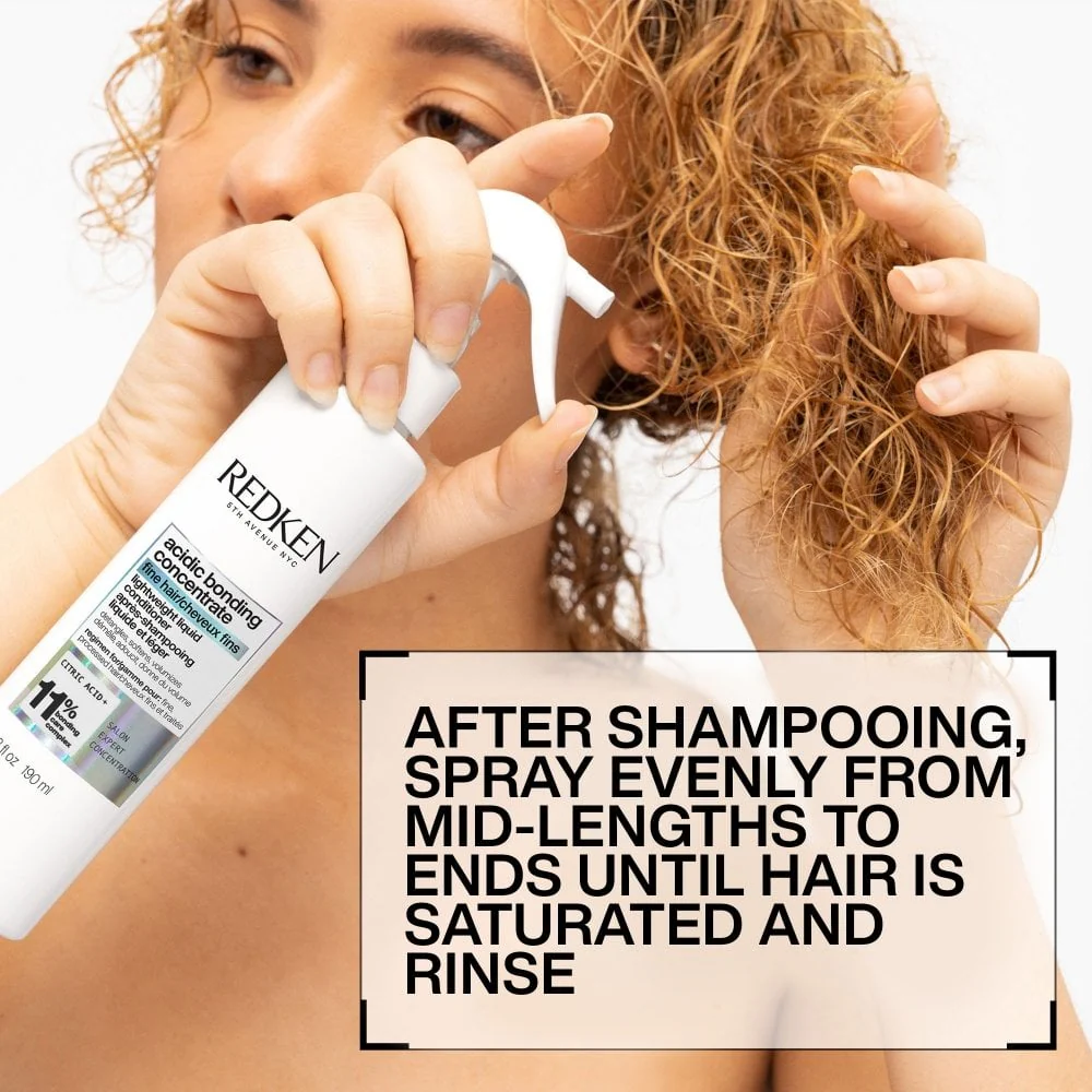 Redken Acidic Bonding Concentrate Shampoo 300ml & Lightweight Liquid Conditioner 190ml Twin - Image 6