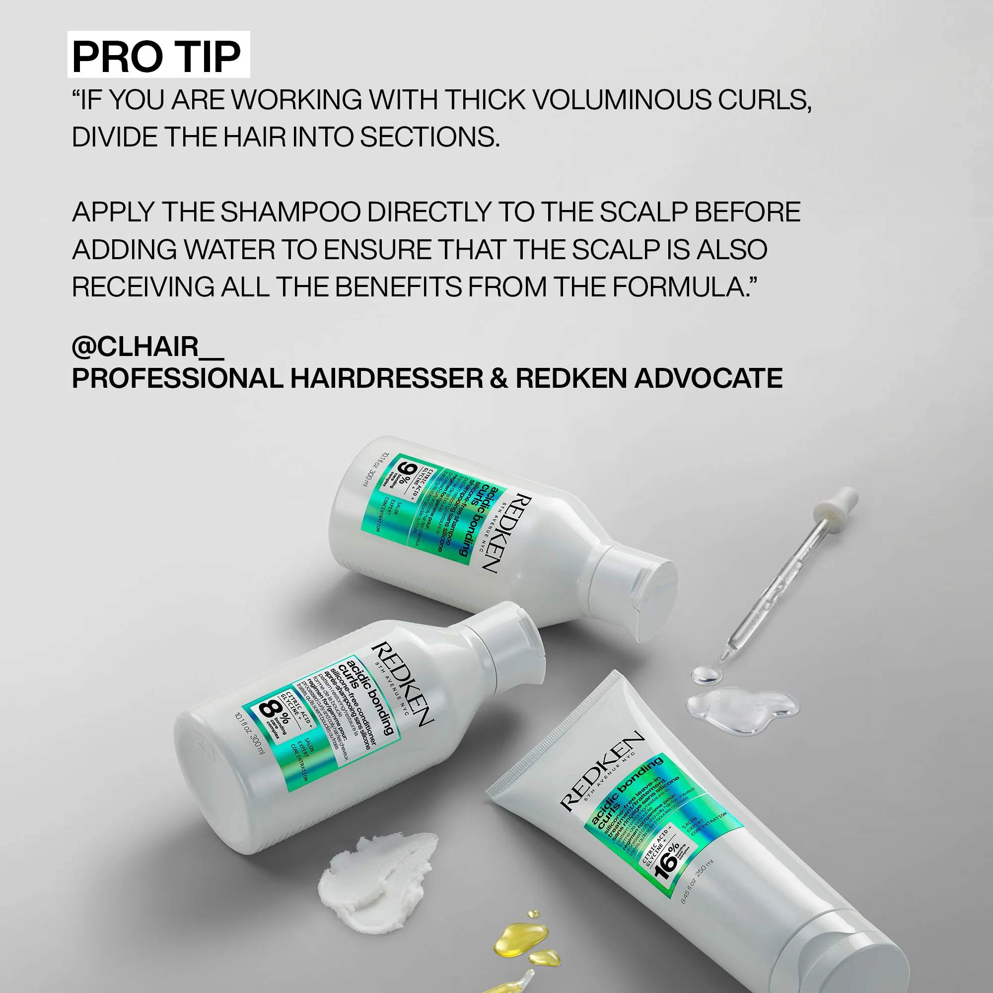 Redken Acidic Bonding Curls Silicone-Free Shampoo 300ml - Image 13