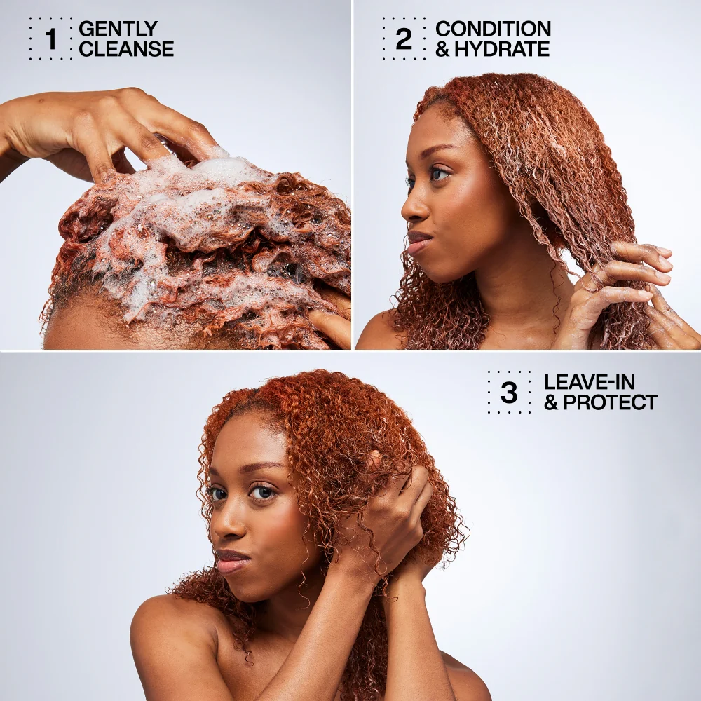 Redken Acidic Bonding Curls Silicone-Free Shampoo 300ml, Conditioner 300ml & Leave-In Treatment 250ml Trio - Image 8