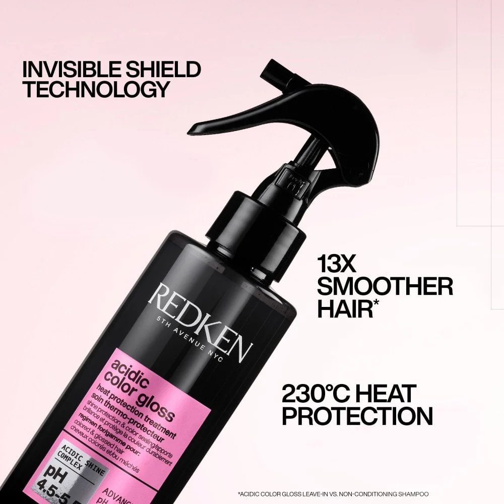 Redken Acidic Colour Gloss Shampoo 300ml, Colour Protection Conditioner 300ml & Leave-In Spray 190ml Trio - Image 3