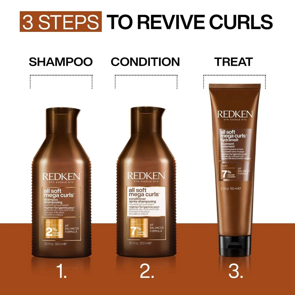 Redken All Soft Mega Curls Hydrating Conditioner 300ml - Image 9