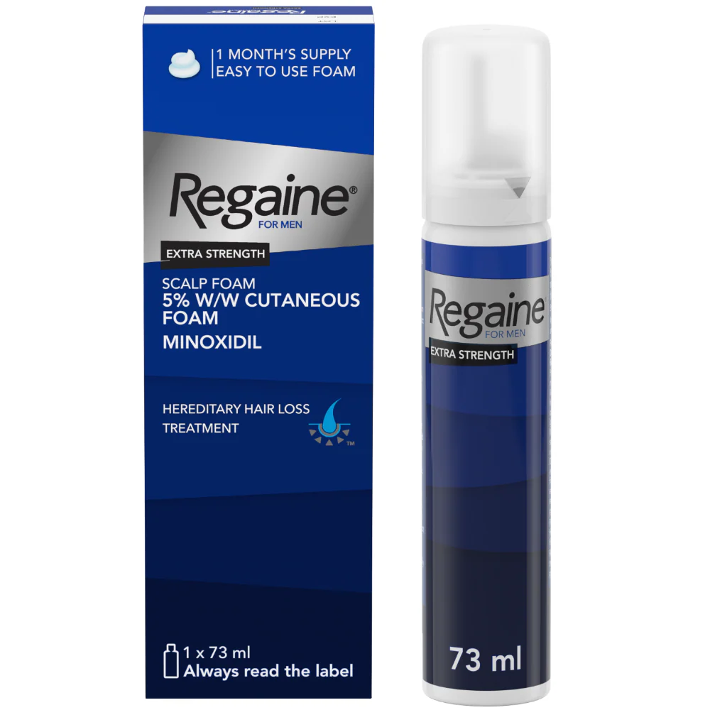 Regaine For Men 5% Extra Strength Regrowth Foam 1 Month Supply