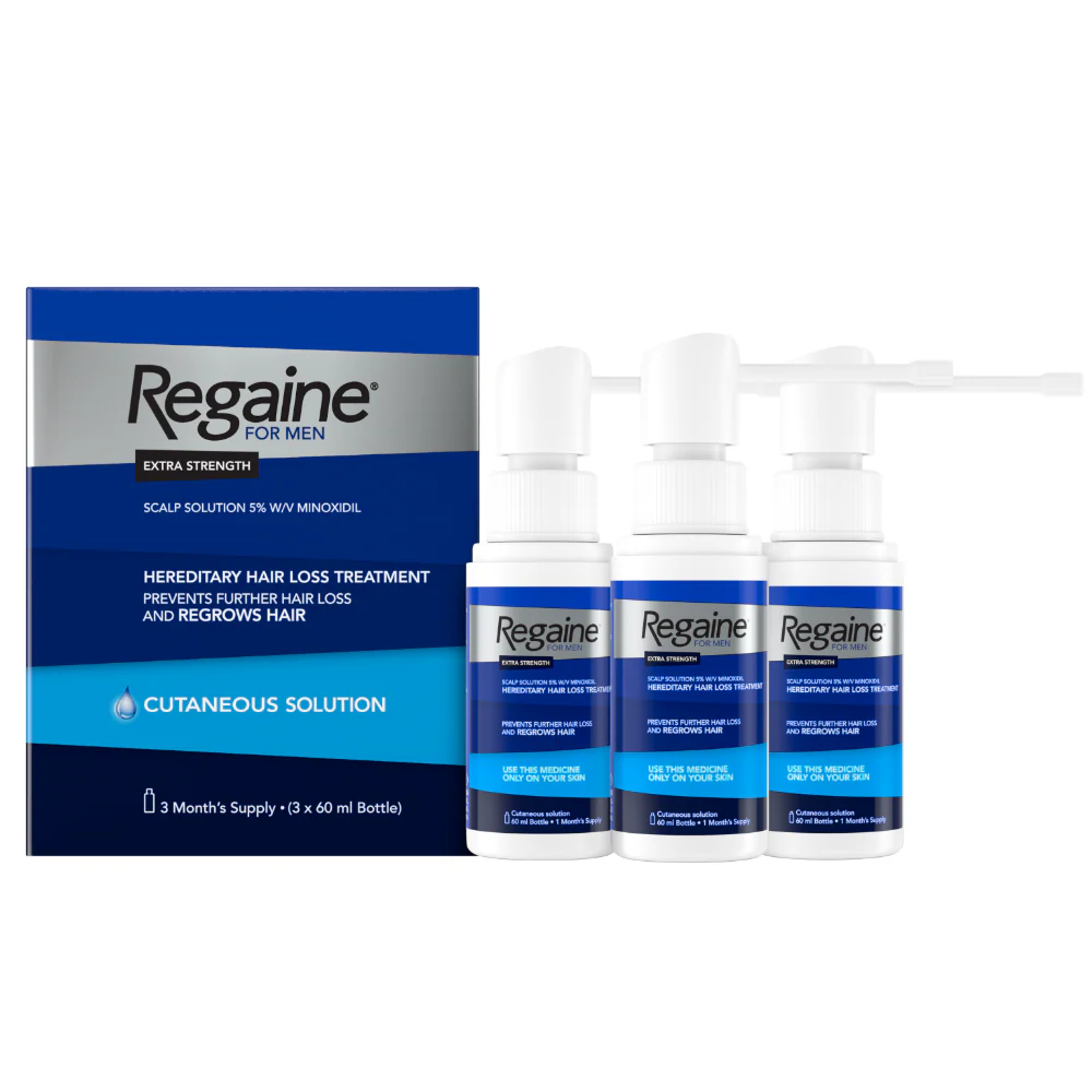 Regaine For Men 5% Extra Strength Regrowth Scalp Solution 3 Month Supply
