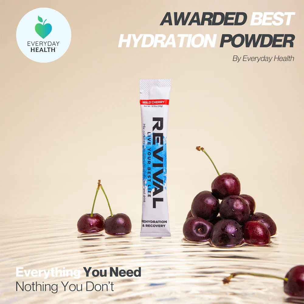 Revival Wild Cherry Rehydration & Recovery Electrolyte Drink Mix x12 - Image 3