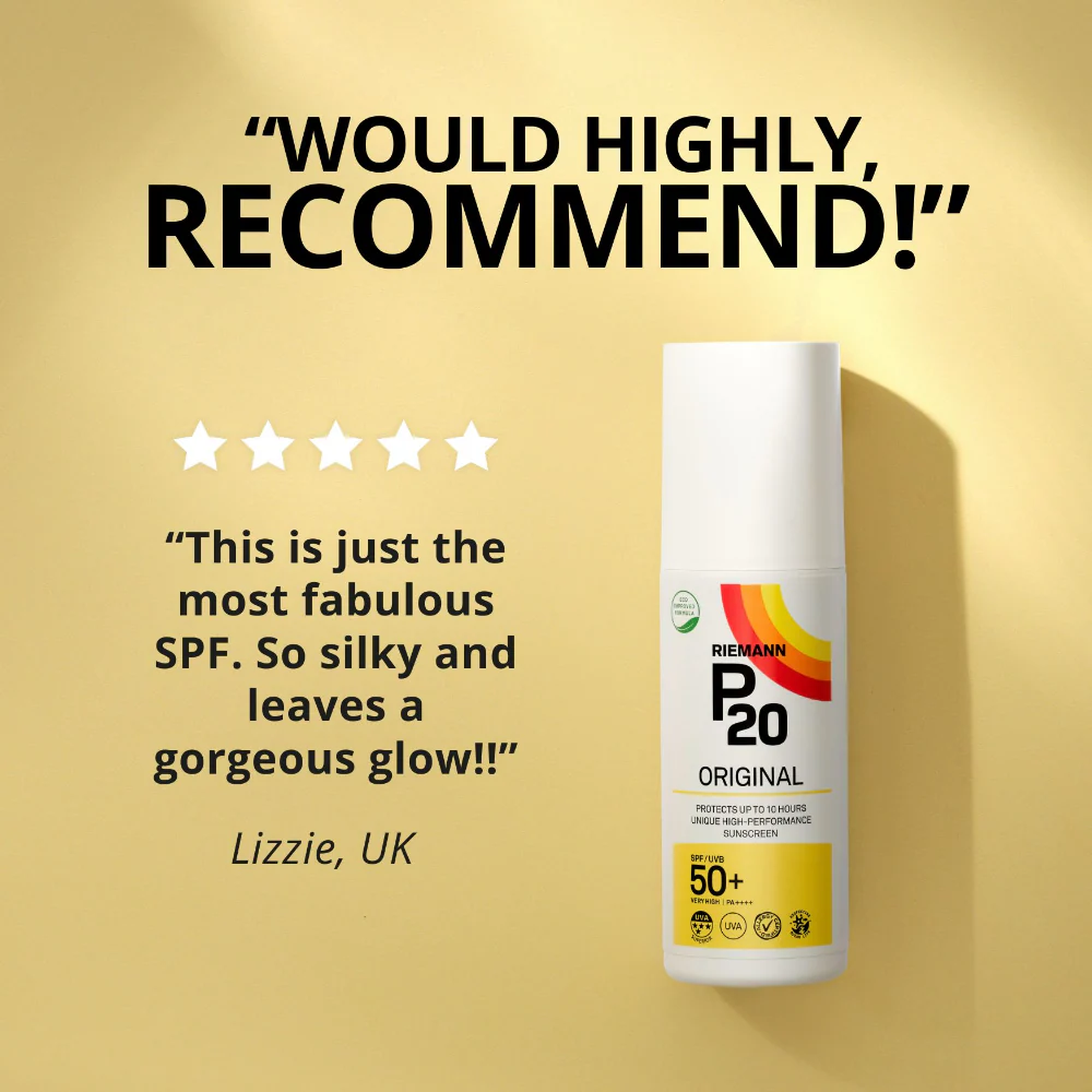 Riemann P20 Original Sun Cream Spray SPF50+ 200ml - Image 6