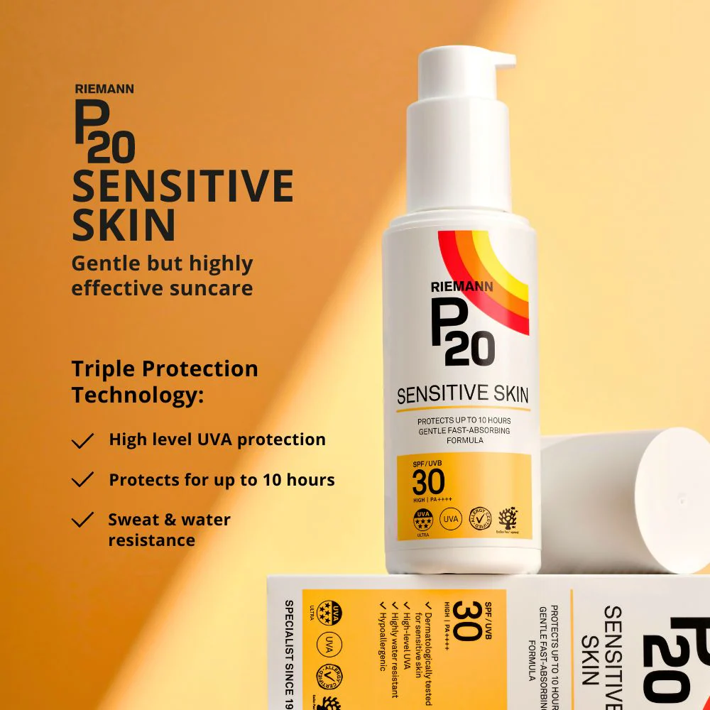 Riemann P20 Sensitive Skin Sun Cream SPF30 100ml - Image 3