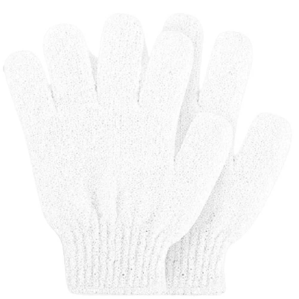 Rose & Caramel White Exfoliating Gloves 1 Pair
