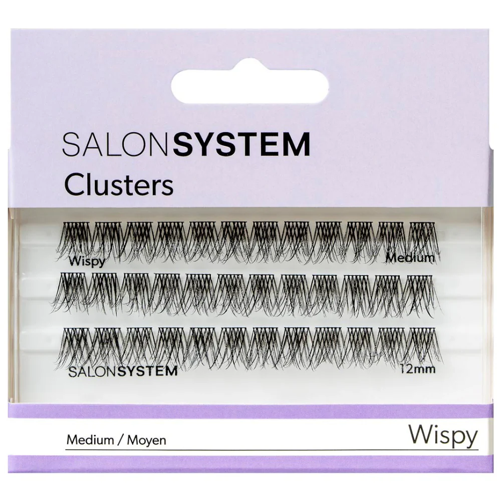 Salon System Individual Cluster Lashes Wispy Medium