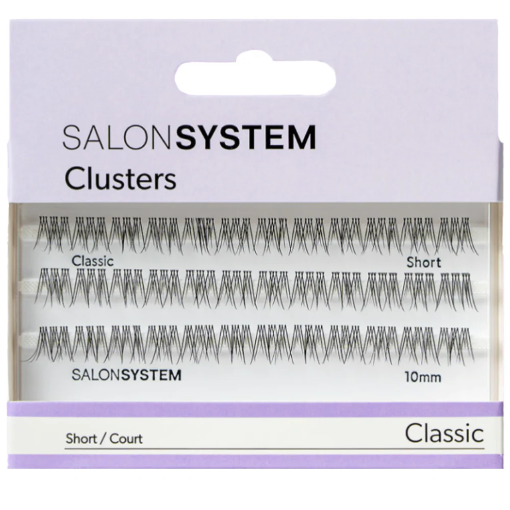 Salon System Individual Lashes Black Classic Short