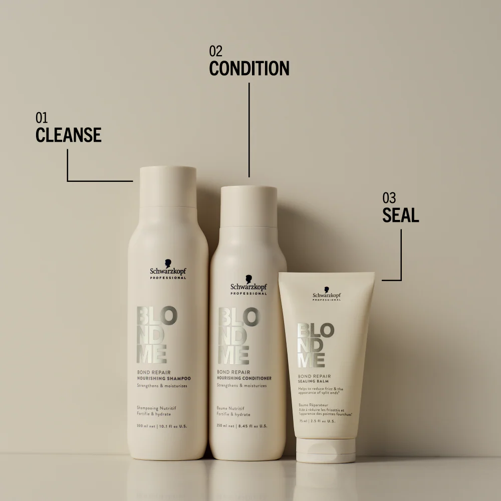Schwarzkopf Professional BlondMe Bond Repair Nourishing Shampoo 1000ml - Image 4