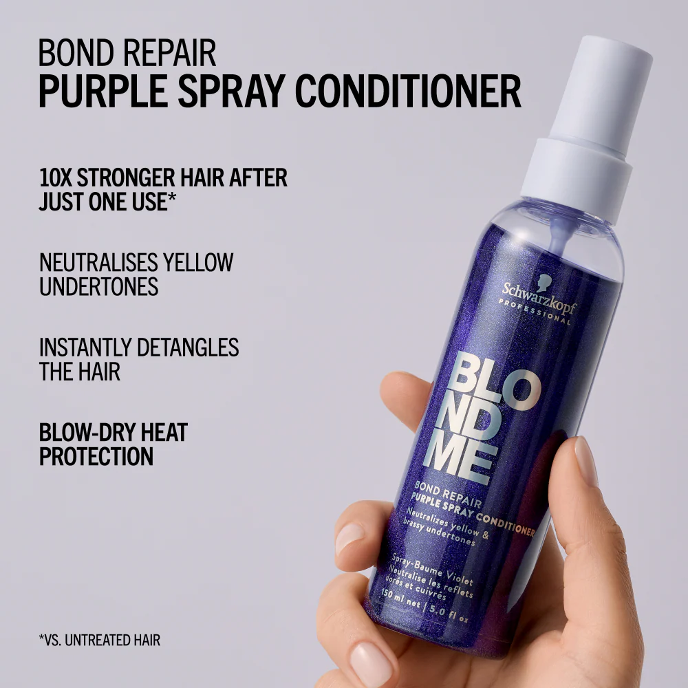 Schwarzkopf Professional BlondMe Cool Blondes Neutralising Spray Conditioner 150ml - Image 2