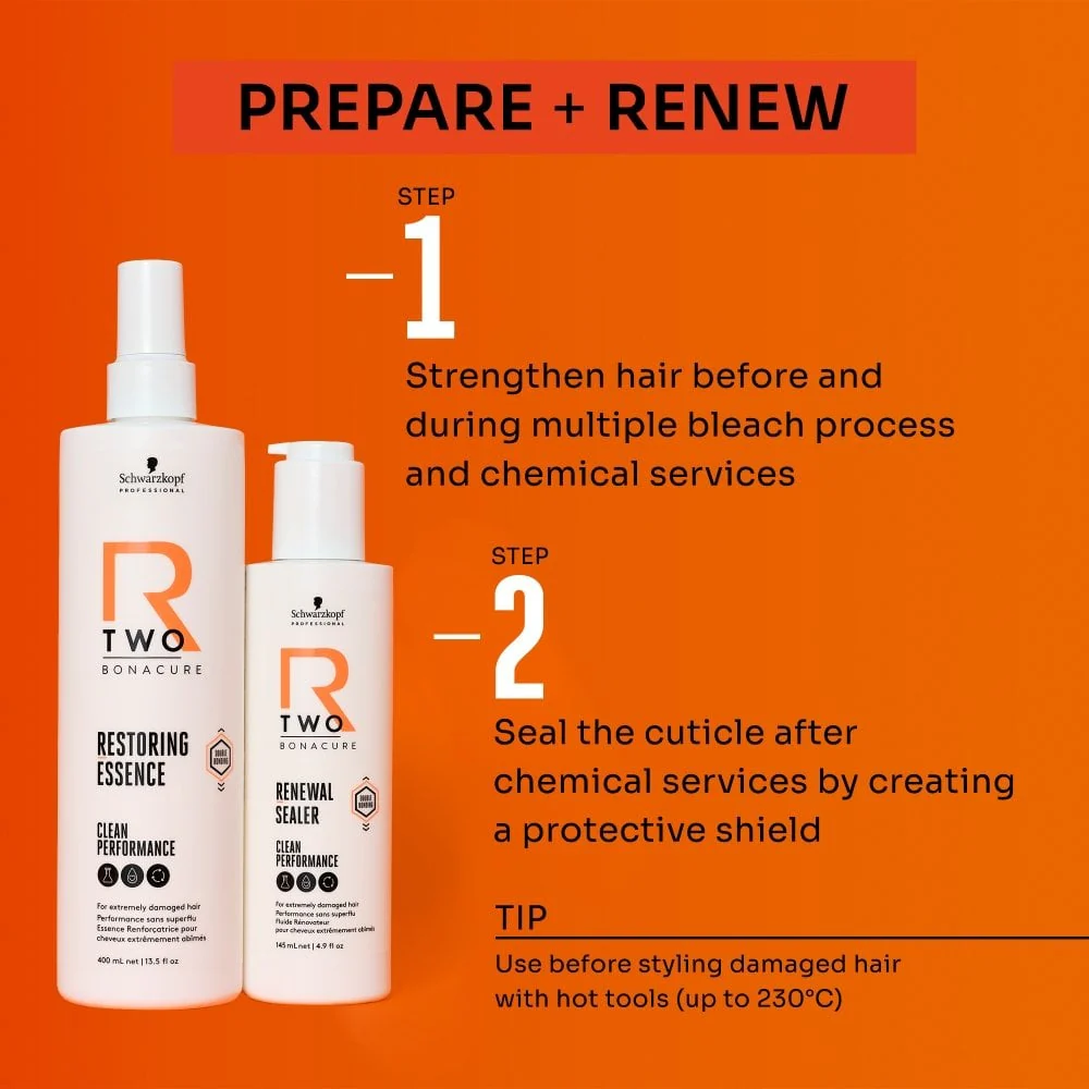 Schwarzkopf Professional R TWO Bonacure Clean Performance Renewal Sealer 145ml - Image 6