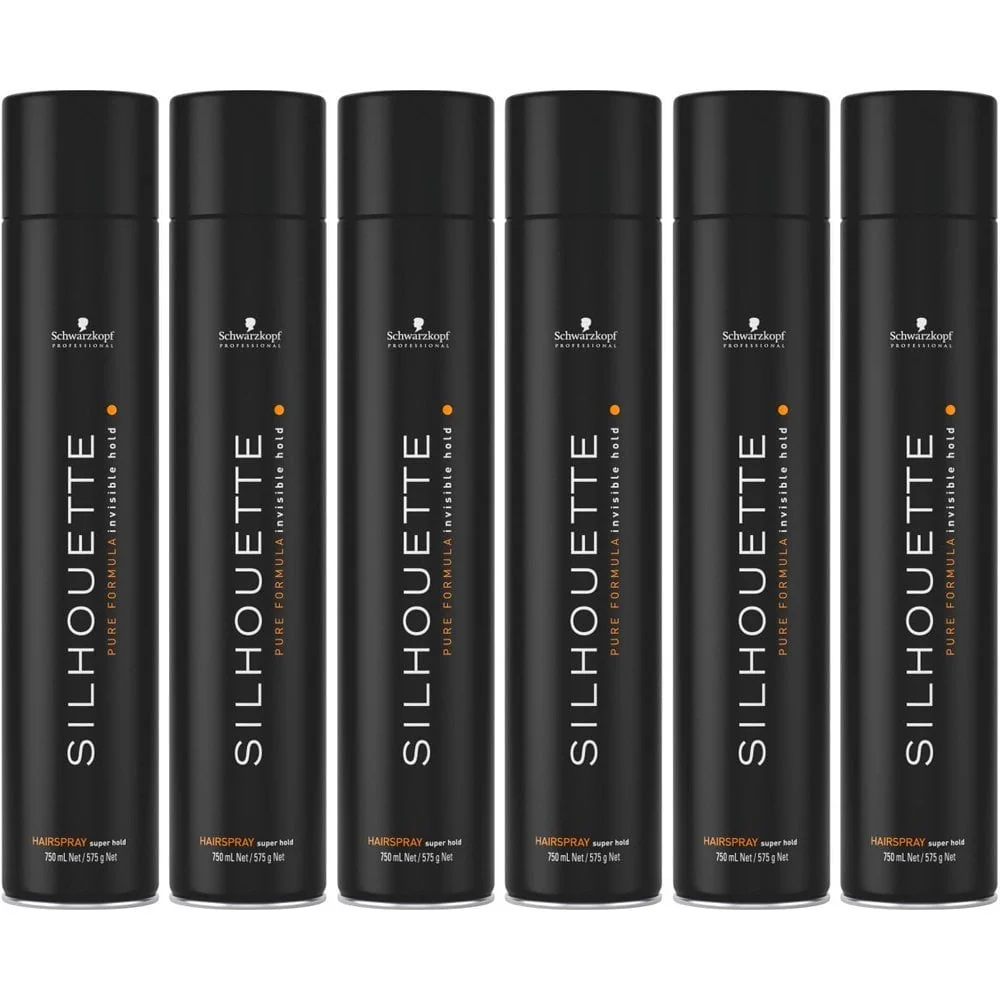 Schwarzkopf Professional Silhouette Super Hold Hairspray Multipack 6 x 750ml