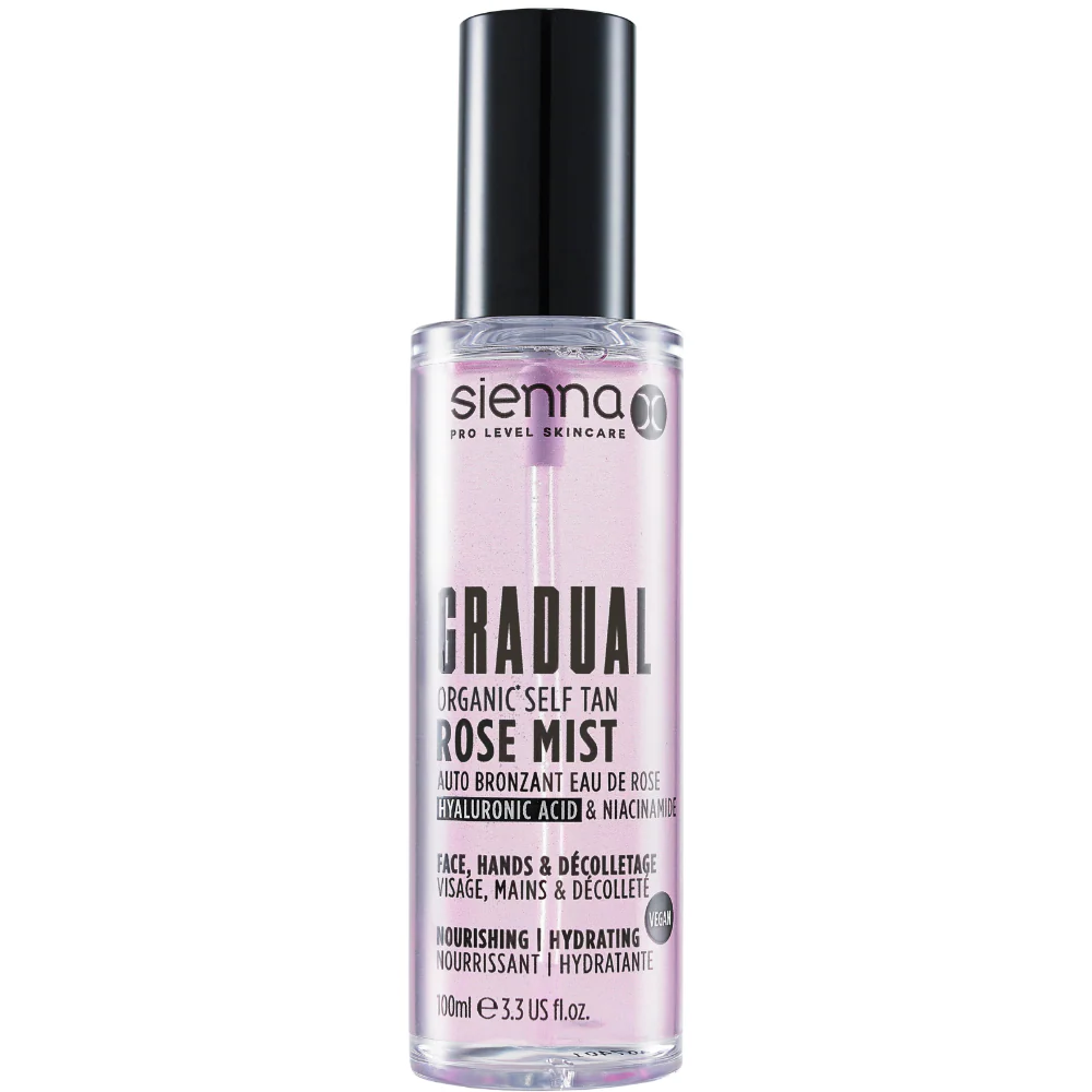 Sienna X Gradual Organic Self Tan Rose Mist 100ml