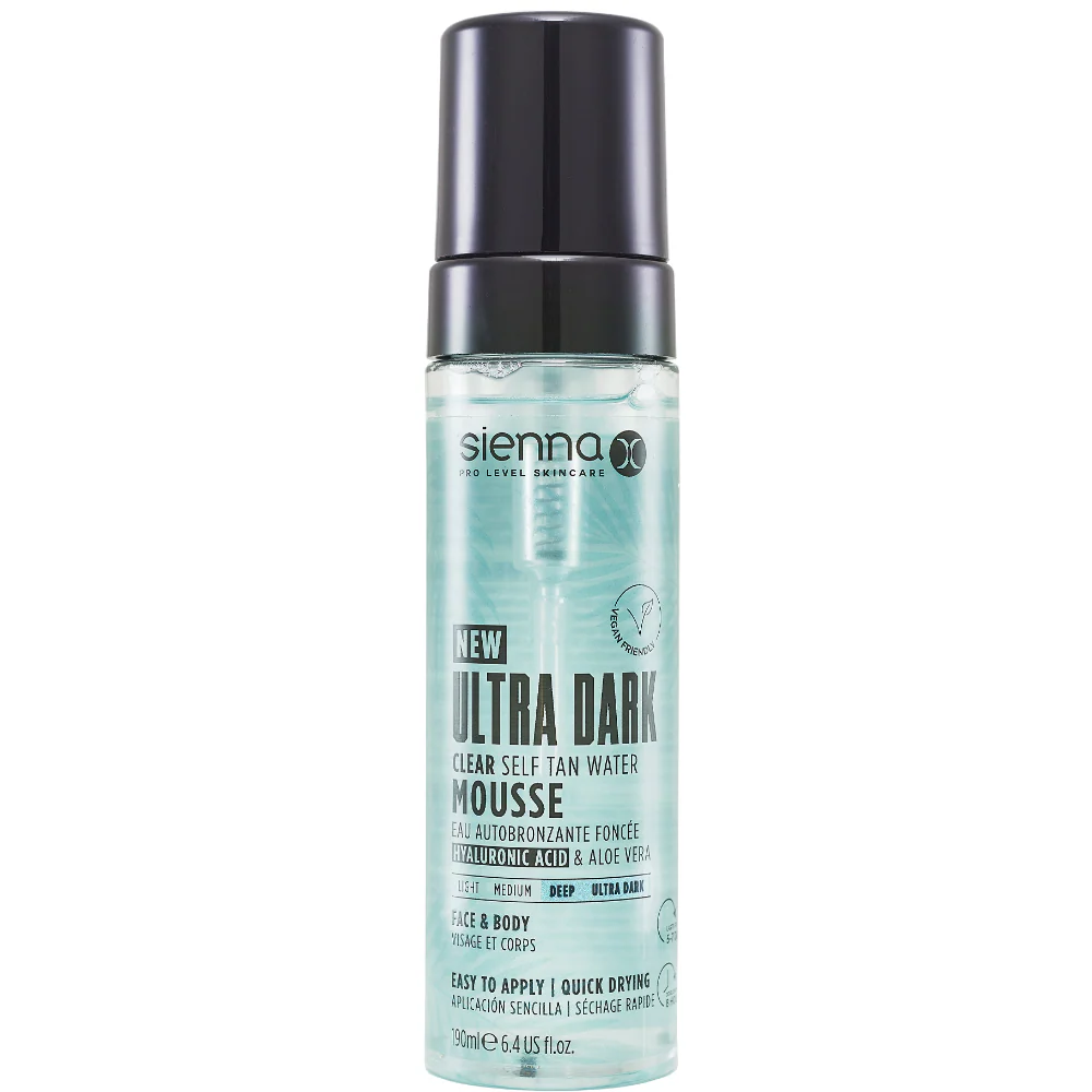 Sienna X Ultra Dark Self Tan Clear Water Mousse 190ml
