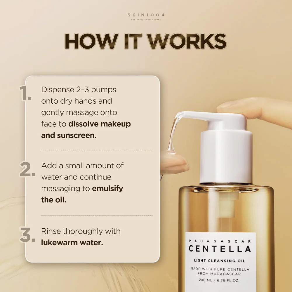 Skin1004 Madagascar Centella Light Cleansing Oil 200ml - Image 8