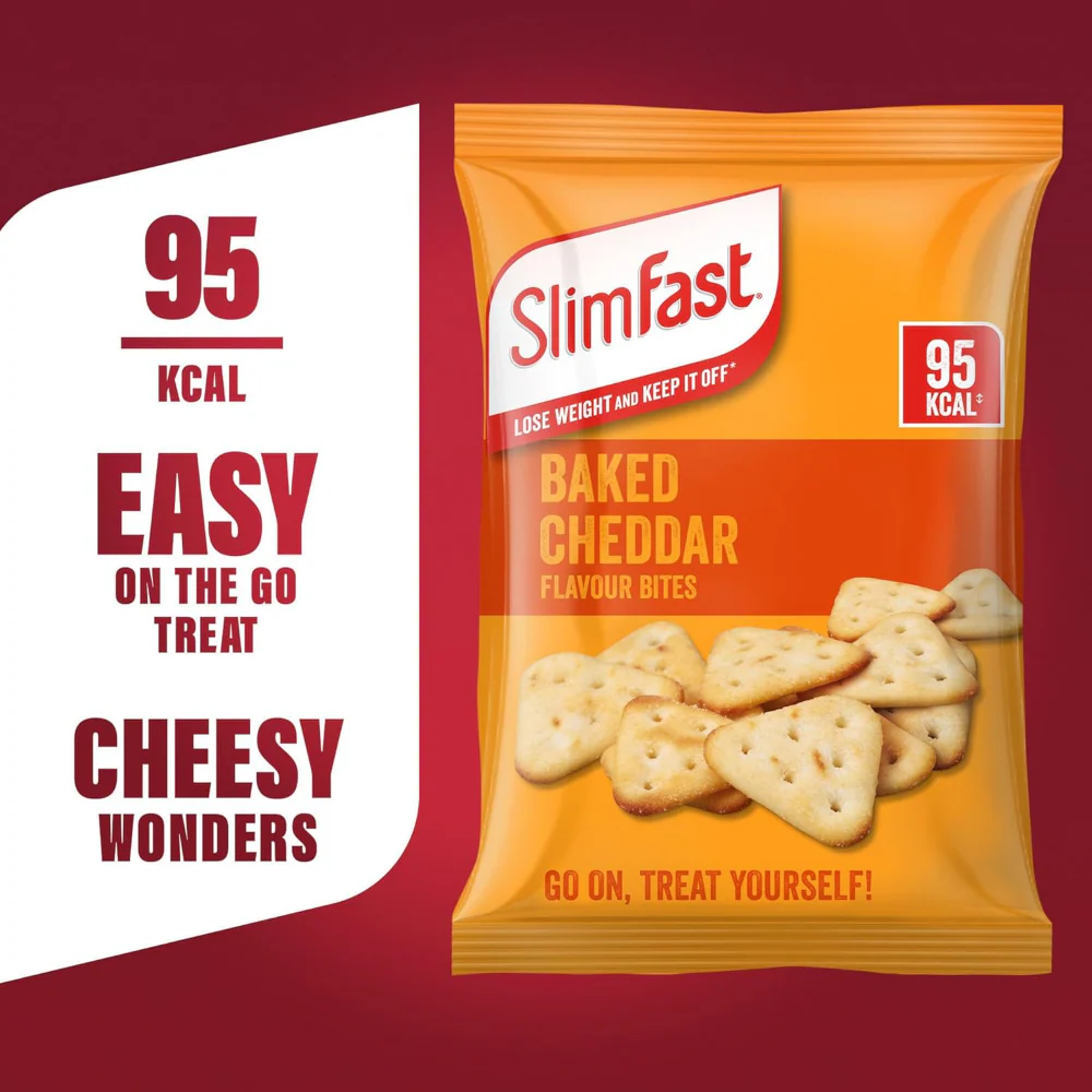 SlimFast Baked Cheddar Flavour Bites Multipack 24 x 22g - Image 3