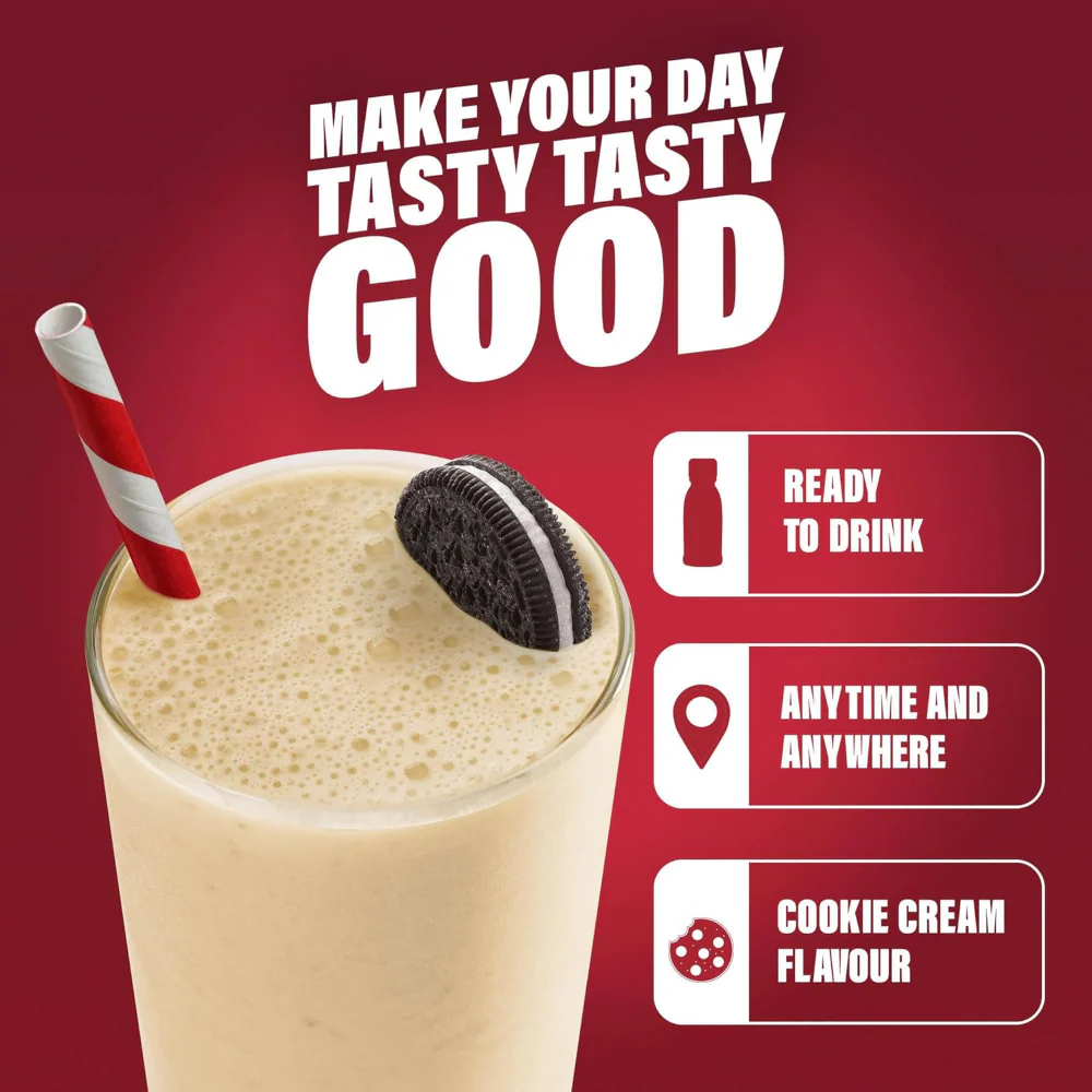 SlimFast Tasty Balanced Meal Cookies & Cream Milkshake Multipack 6 x 325ml - Image 5