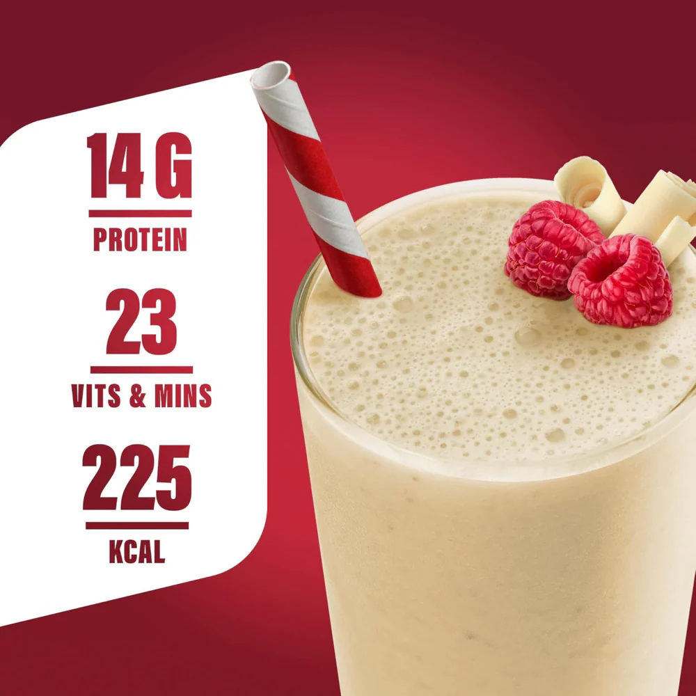 SlimFast Tasty Balanced Meal Powder Raspberry & White Chocolate Tub 16 Servings 584g - Image 6