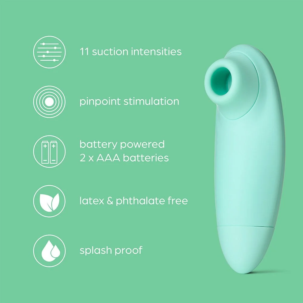 So Divine Pearl Clitoral Suction Stimulator Aqua - Image 4