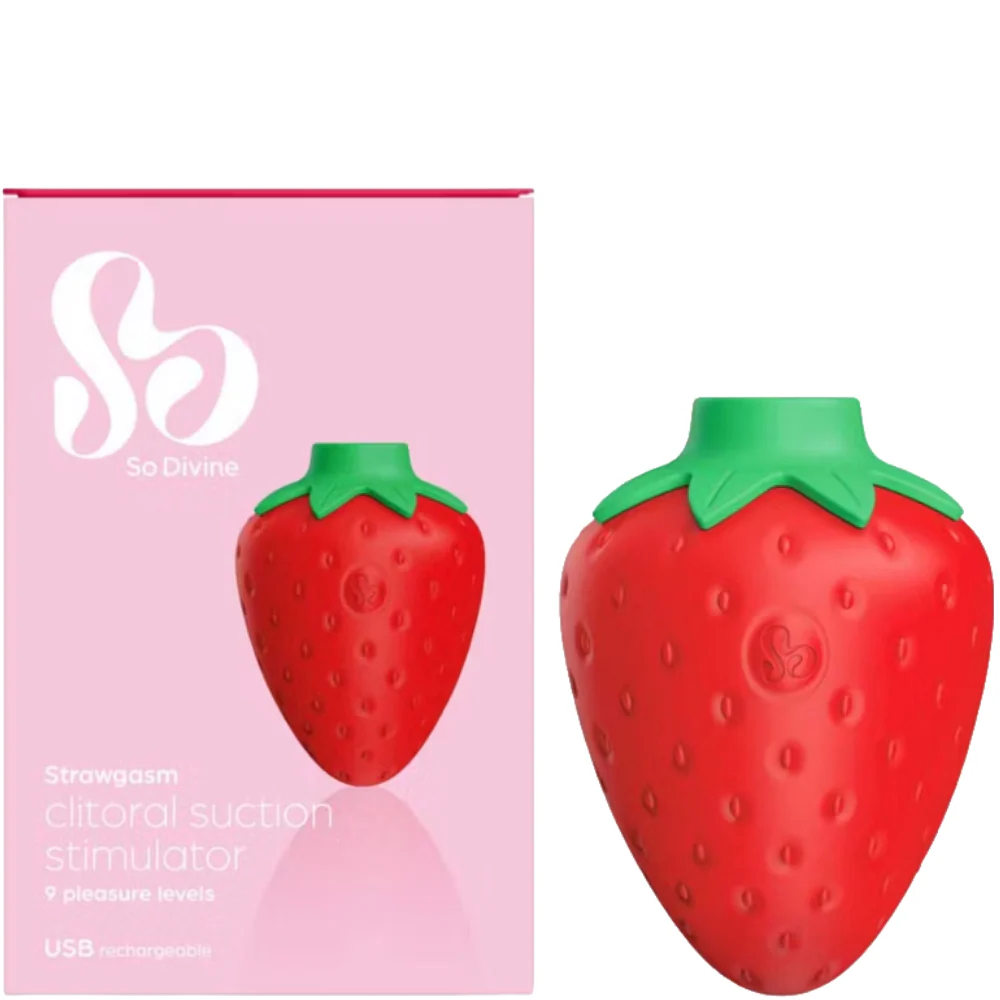 So Divine Strawgasm Rechargeable Clitoral Suction Stimulator