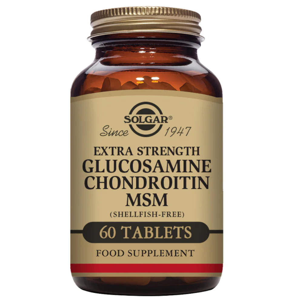 Solgar Extra Strength Glucosamine Chondroitin MSM 60 Tablets