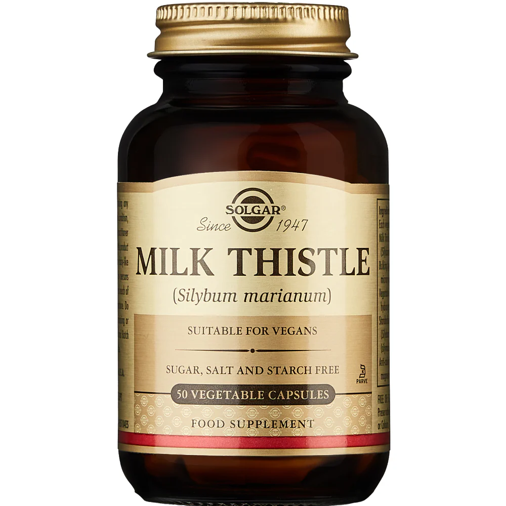 Solgar Milk Thistle Silybum Marianum 50 Vegetable Capsules
