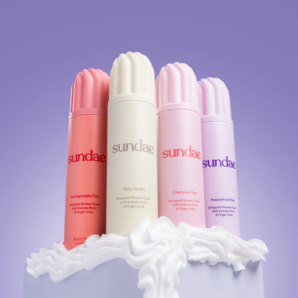 Sundae Whipped Shower Foam Pomegranate Fizz 265ml - Image 3