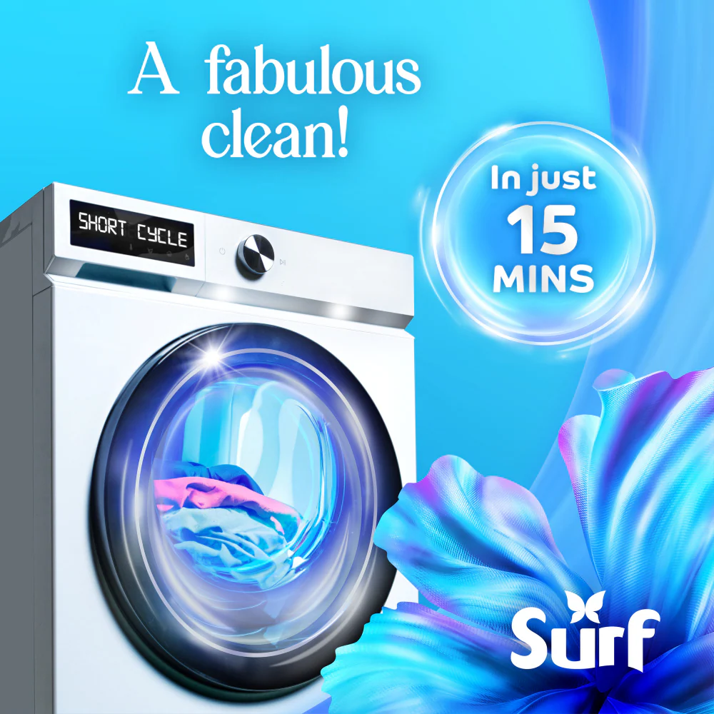 Surf Magnifi-Scent Wash Aqua Bliss Liquid Laundry Washing Detergent 55 Washes 1458ml - Image 4