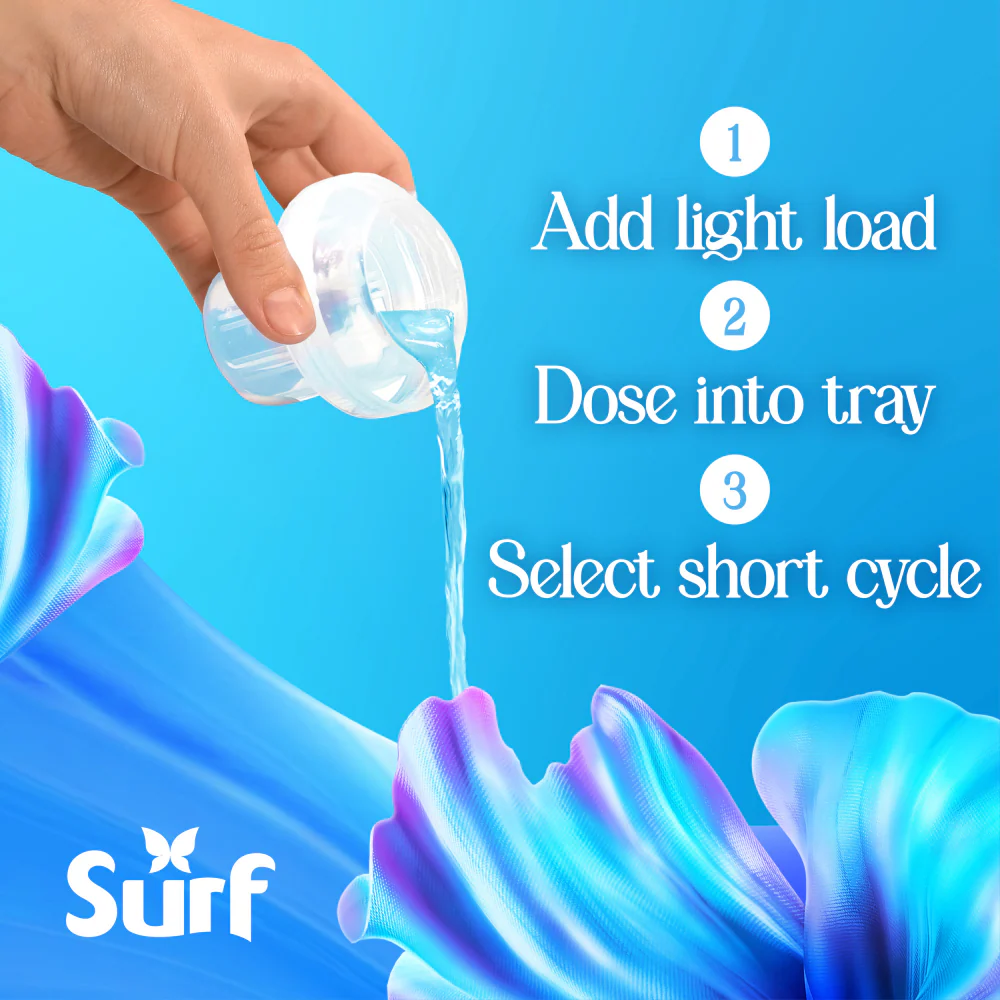 Surf Magnifi-Scent Wash Aqua Bliss Liquid Laundry Washing Detergent 55 Washes 1458ml - Image 6