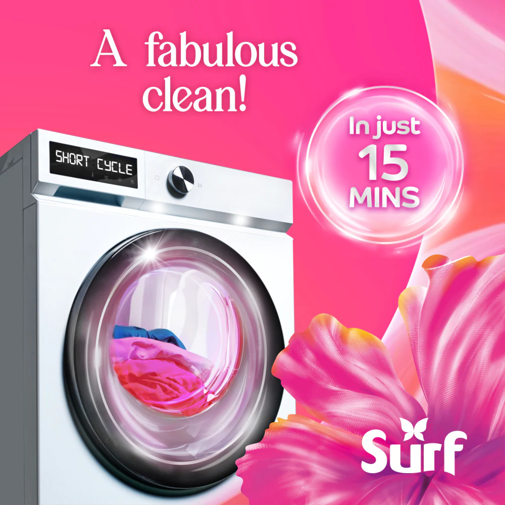 Surf Magnifi-Scent Wash Floral Fusion Liquid Laundry Washing Detergent 55 Washes 1485ml - Image 4