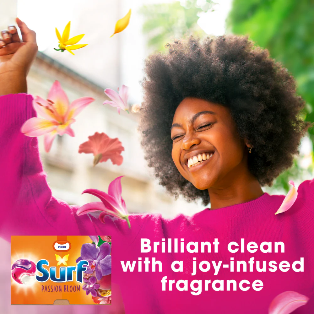 Surf Passion Bloom 3-In-1 Laundry Washing Detergent Capsules 51 Washes - Image 3