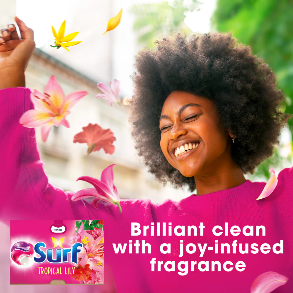 Surf Tropical Lily 3-In-1 Laundry Washing Detergent Capsules 51 Washes - Image 3