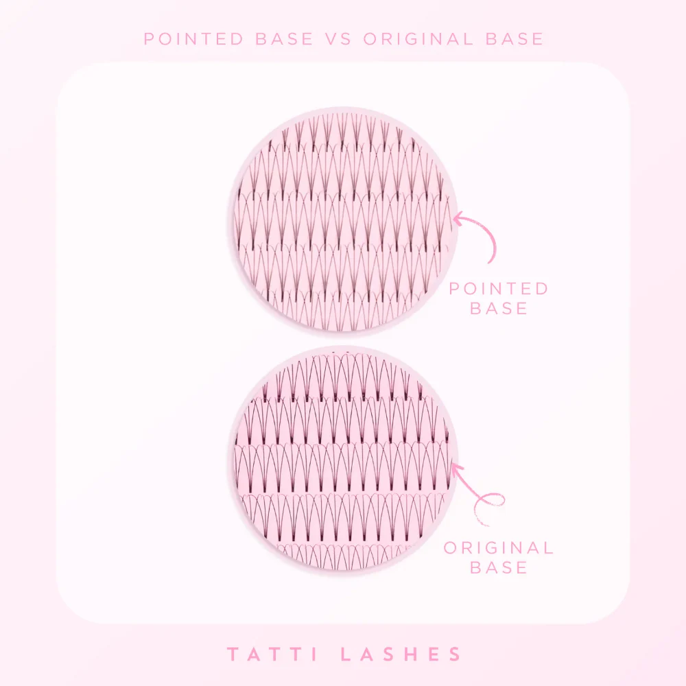Tatti Lashes 12mm C Curl Pre-Fanned Russian Volume 3D Individual Lashes Black - Image 3