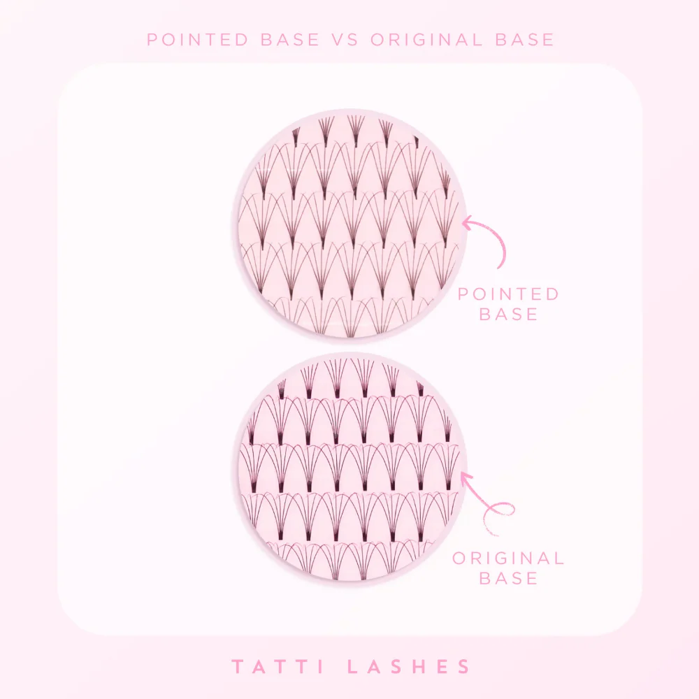 Tatti Lashes 14mm C Curl Pre-Fanned Russian Volume 5D Individual Lashes Black - Image 2