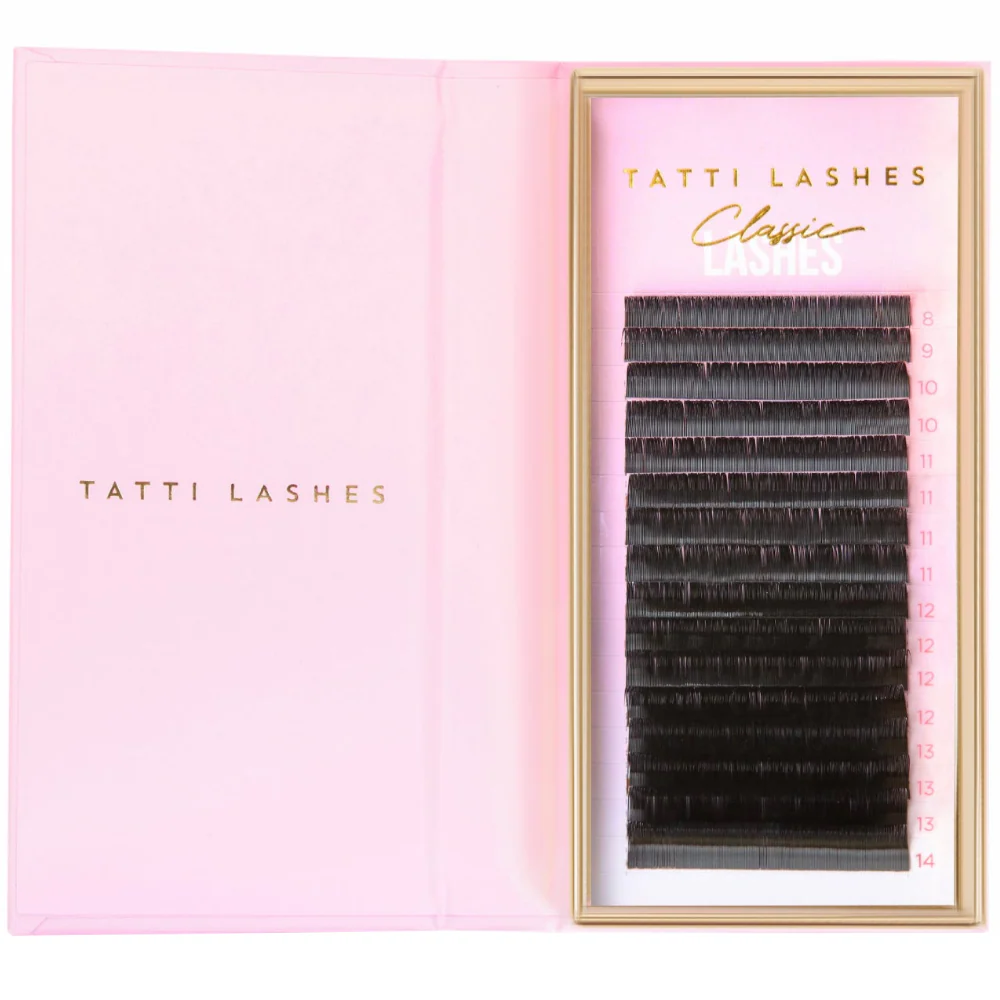 Tatti Lashes Mixed Length C Curl 0.20 Classic Individual Lashes Black - Image 2