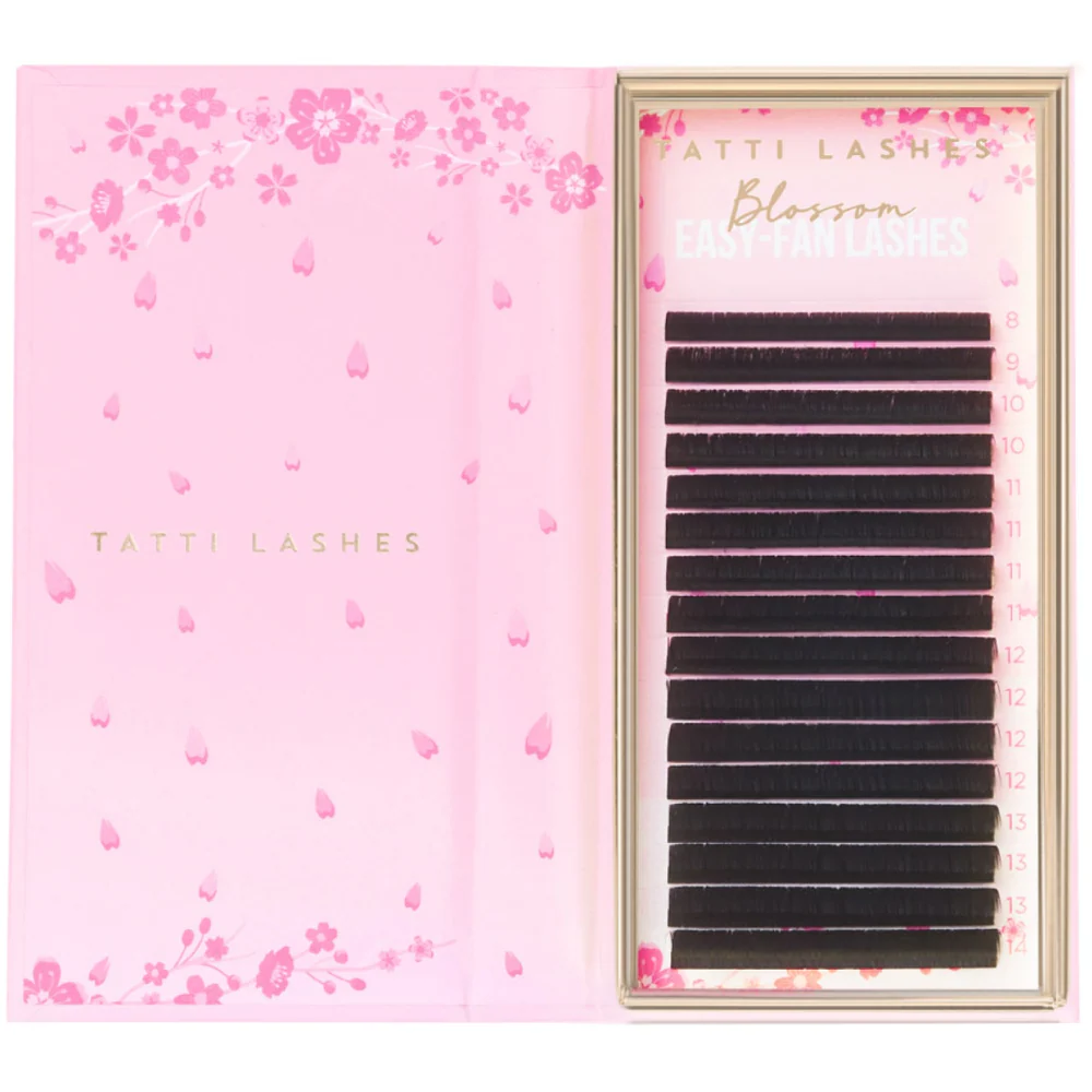 Tatti Lashes Mixed Length D Curl 0.03 Blossom Easy-Fan Individual Lashes Black - Image 2