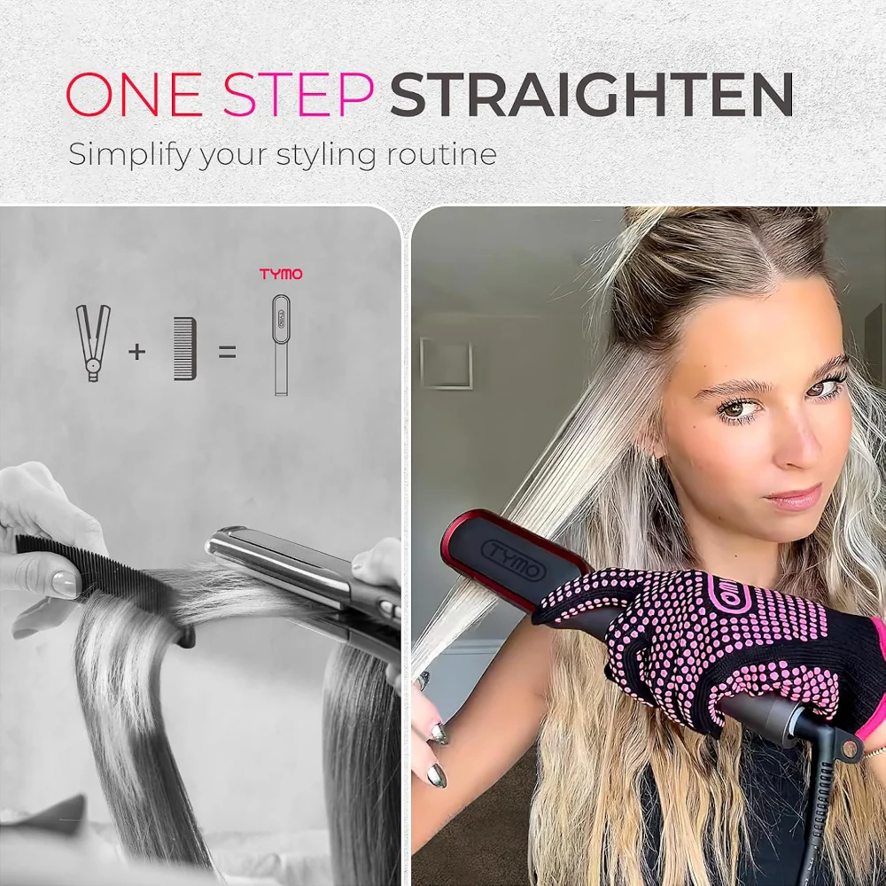 TYMO Ring Plus Hair Straightening Comb Grey - Image 8