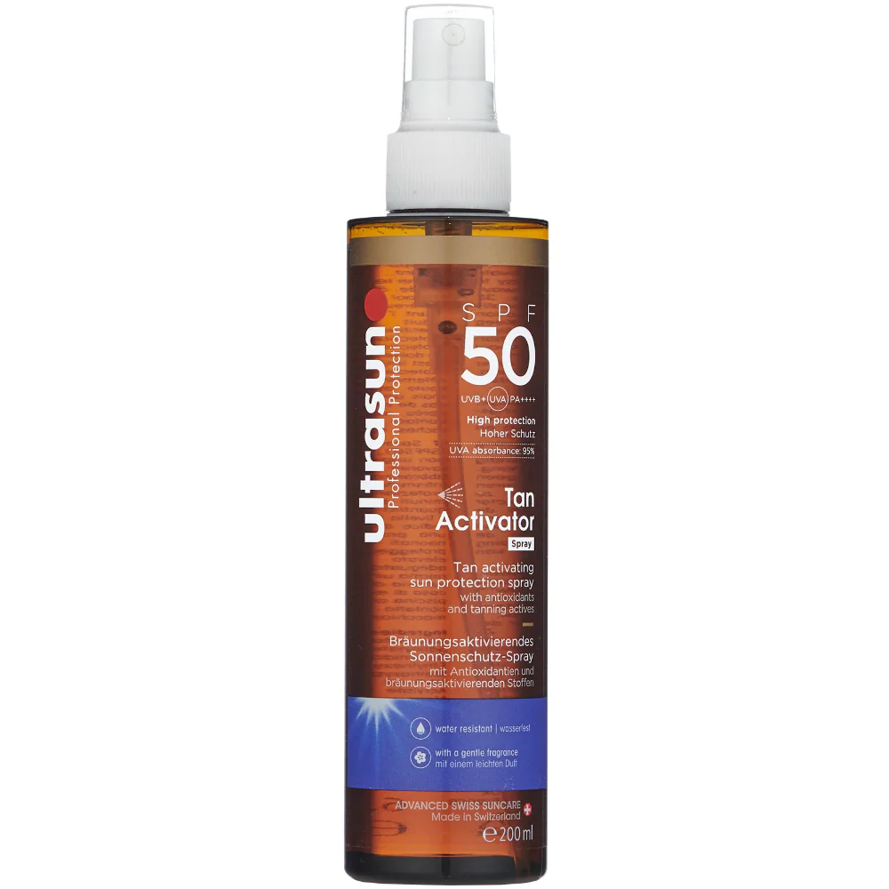 Ultrasun Body Tan Activator Tan Activating Sun Protection Spray PA++++ SPF50 200ml