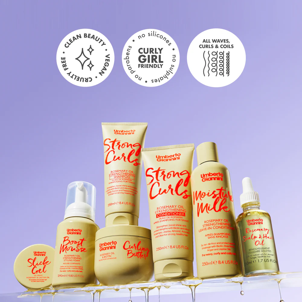 Umberto Giannini Moisture Milk Rosemary Oil Strengthening Leave-In Conditioner 250ml - Image 7