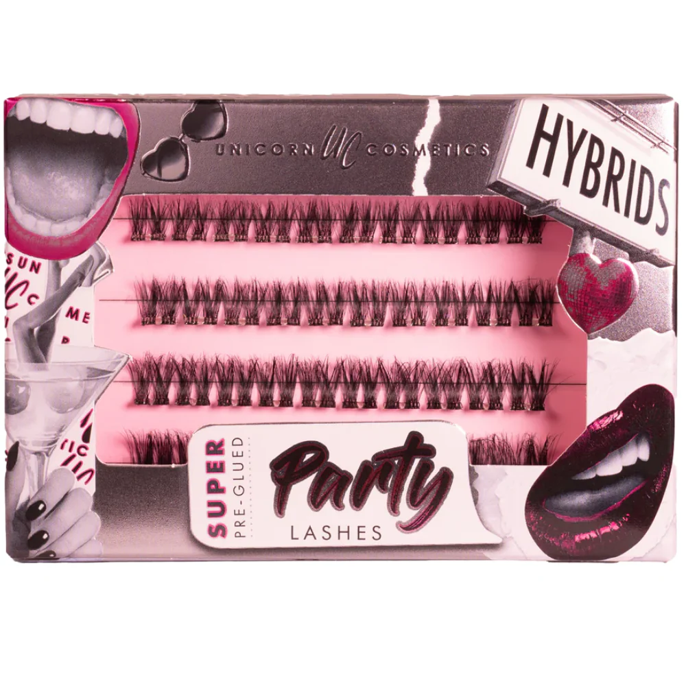 Unicorn Cosmetics HYBRIDS Super Pre-Glued Party Lashes