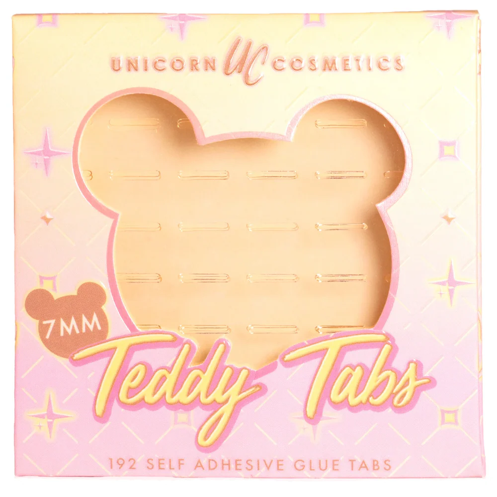 Unicorn Cosmetics Teddy Tabs Pre-Glued Adhesive Tabs 7mm x192