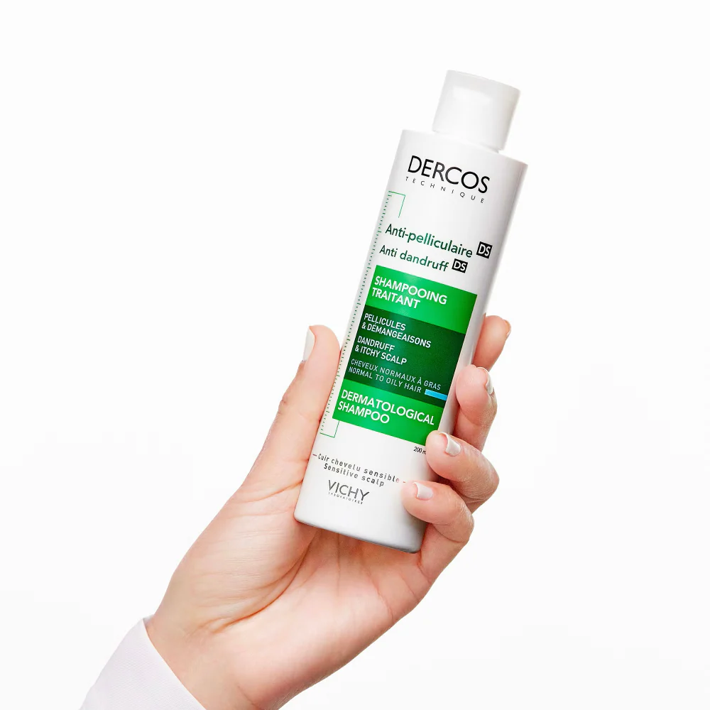 Vichy Dercos Anti-Dandruff DS Dermatological Shampoo For Normal To Oily Hair 200ml - Image 2