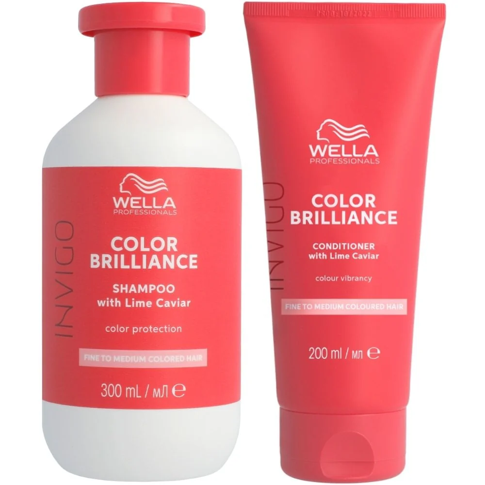 Wella Professionals Invigo Colour Brilliance Vibrant Colour Fine/Normal Hair Shampoo 300ml & Conditioner 200ml Twin