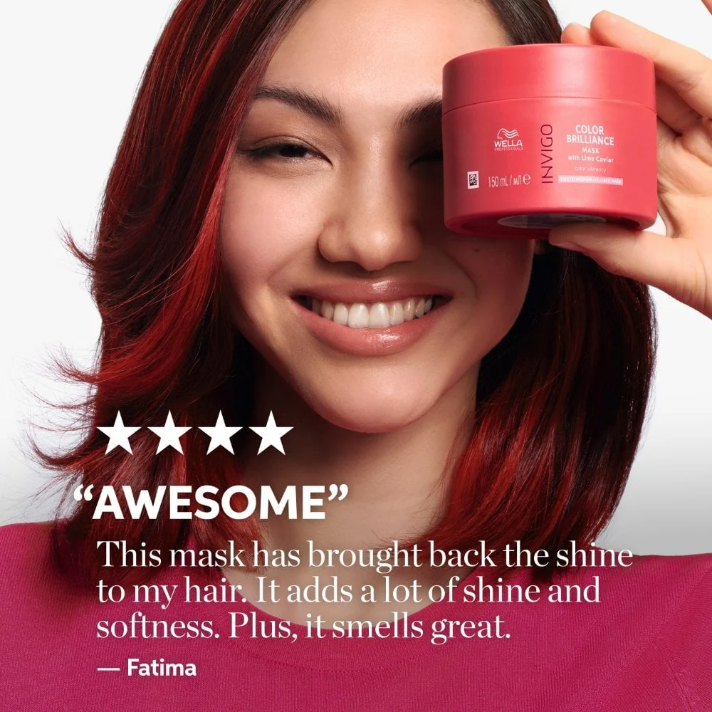 Wella Professionals Invigo Colour Brilliance Vibrant Colour Mask Fine/Medium Hair 150ml - Image 7