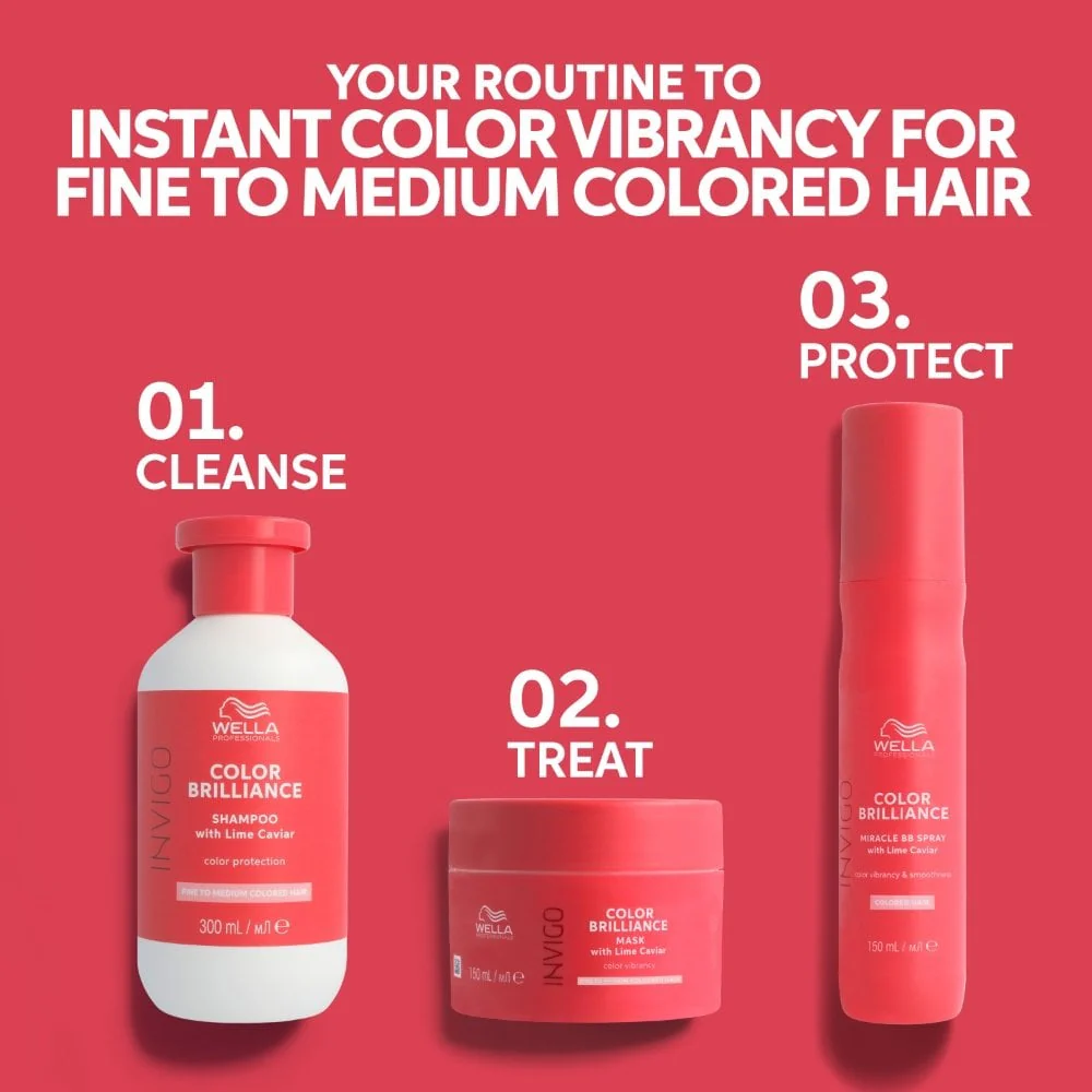 Wella Professionals Invigo Colour Brilliance Vibrant Colour Mask Fine/Medium Hair 150ml - Image 8