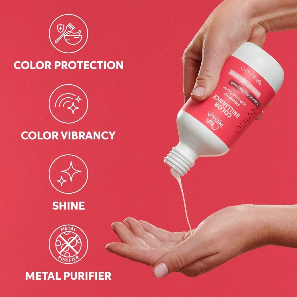 Wella Professionals Invigo Colour Brilliance Vibrant Colour Shampoo Coarse Hair 1000ml - Image 6