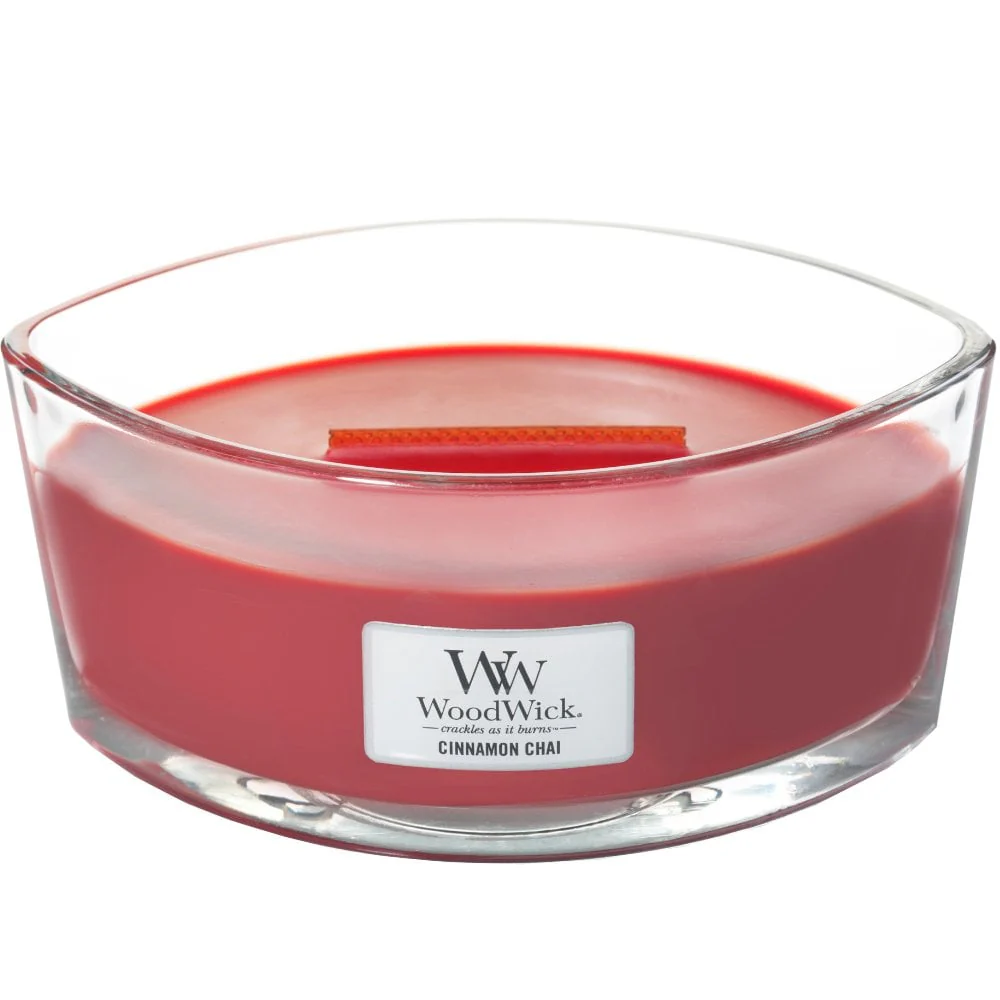 WoodWick Cinnamon Chai Ellipse Jar Candle